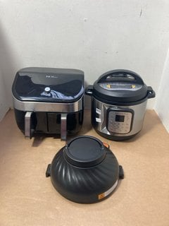 QTY OF ASSORTED KITCHEN APPLIANCES TO INCLUDE INSTANT POT DUO CRISP AIR FRYER & INSTANT POT VORTEX PLUS DUAL AIR FRYER: LOCATION - BR2