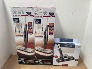 2 X SHARK STEAM POCKET MOP TO INCLUDE MIELE TURBO TEQ: LOCATION - BR2