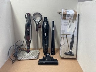 QTY OF ASSORTED HOUSE HOLD CLEANING APPLIANCES INCLUDING BOSCH SERIES 2 PRO CLEAN VACUUM: LOCATION - BR3