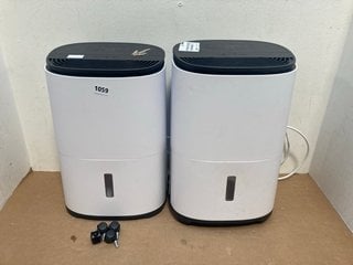 2 X MEACO AIR PURIFIERS IN WHITE: LOCATION - BR4