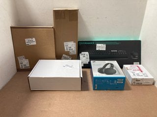 QTY OF ASSORTED COMPUTER ACCESSORIES TO INCLUDE LOGITECH PERFORMANCE MK850 KEYBOARD: LOCATION - BR5