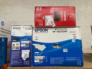 3 X ASSORTED PRINTERS TO INCLUDE EPSON WORKFORCE PRO WF-4820DWF PRINTER: LOCATION - BR12