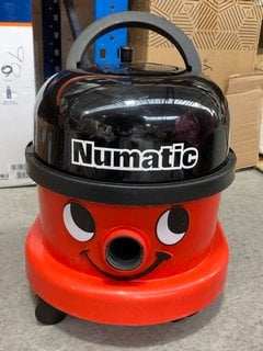 NUMATIC HENRY CYLINDER VACUUM CLEANER IN RED RRP £120: LOCATION - BR12