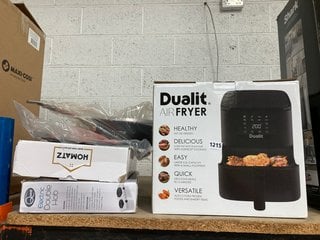 5 X ASSORTED KITCHEN ITEMS TO INCLUDE DUALIT AIR FRYER IN BLACK: LOCATION - BR14