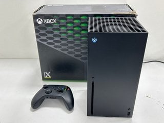 MICROSOFT XBOX SERIES X 1TB GAMES CONSOLE IN BLACK: MODEL NO 1882 (WITH BOX & ALL ACCESSORIES) [JPTM127779] THIS PRODUCT IS FULLY FUNCTIONAL AND IS PART OF OUR PREMIUM TECH AND ELECTRONICS RANGE