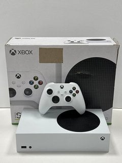 MICROSOFT XBOX SERIES S 512 GB GAMES CONSOLE IN WHITE: MODEL NO 1883 (WITH BOX & ALL ACCESSORIES) [JPTM127567] THIS PRODUCT IS FULLY FUNCTIONAL AND IS PART OF OUR PREMIUM TECH AND ELECTRONICS RANGE