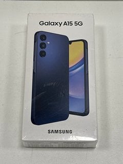 SAMSUNG GALAXY A15 5G 128GB SMARTPHONE IN BLUE BLACK: MODEL NO SM-A156E/DSN (WITH BOX & ALL ACCESSORIES) [JPTM127210] (SEALED UNIT) THIS PRODUCT IS FULLY FUNCTIONAL AND IS PART OF OUR PREMIUM TECH AN