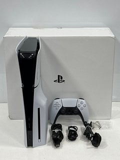 SONY PLAYSTATION 5 (SLIM) 1TB GAMES CONSOLE IN WHITE: MODEL NO CFI-2016 (WITH BOX AND ACCESSORIES, SOME SLIGHT COSMETIC MARKS ON THE CASING) [JPTM127189] THIS PRODUCT IS FULLY FUNCTIONAL AND IS PART