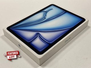 APPLE IPAD AIR 11-INCH (M2) WI-FI 256 GB TABLET WITH WIFI IN BLUE: MODEL NO A2902 (WITH BOX & ALL ACCESSORIES) [JPTM127645] (SEALED UNIT) THIS PRODUCT IS FULLY FUNCTIONAL AND IS PART OF OUR PREMIUM T