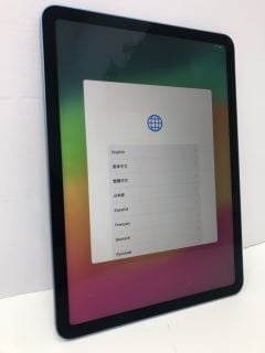 APPLE IPAD AIR 64GB TABLET WITH WIFI IN BLUE: MODEL NO A2588 (WITH BOX NO CHARGE CABLE) [JPTN42079] THIS PRODUCT IS FULLY FUNCTIONAL AND IS PART OF OUR PREMIUM TECH AND ELECTRONICS RANGE