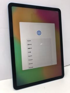 APPLE IPAD AIR 64GB TABLET WITH WIFI IN BLUE: MODEL NO A2588 (WITH BOX NO CHARGE CABLE) [JPTN42064] THIS PRODUCT IS FULLY FUNCTIONAL AND IS PART OF OUR PREMIUM TECH AND ELECTRONICS RANGE