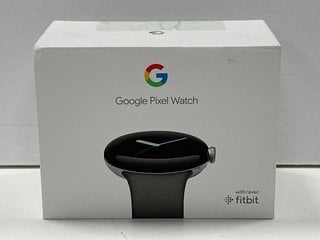 GOOGLE PIXEL SMARTWATCH IN POLISHED SILVER CASE/CHARCOAL BAND (WITH BOX AND CHARGER CABLE) [JPTM127525] THIS PRODUCT IS FULLY FUNCTIONAL AND IS PART OF OUR PREMIUM TECH AND ELECTRONICS RANGE