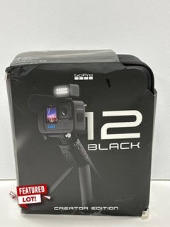 GO PRO HERO12 BLACK CREATOR EDITION ACTION CAMERA IN BLACK: MODEL NO CPST1 (WITH CARRY CASE AND ALL ACCESSORIES) [JPTM127462] THIS PRODUCT IS FULLY FUNCTIONAL AND IS PART OF OUR PREMIUM TECH AND ELEC