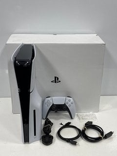 SONY PLAYSTATION 5 (SLIM) 1TB GAMES CONSOLE IN WHITE: MODEL NO CFI-2016 (WITH BOX & ALL ACCESSORIES) [JPTM127456] THIS PRODUCT IS FULLY FUNCTIONAL AND IS PART OF OUR PREMIUM TECH AND ELECTRONICS RANG