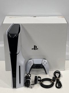 SONY PLAYSTATION 5 (SLIM) 1TB GAMES CONSOLE IN WHITE: MODEL NO CFI-2016 (WITH BOX & ALL ACCESSORIES, SOME SLIGHT COSMETIC SCRATCHES ON CASING) [JPTM127774] THIS PRODUCT IS FULLY FUNCTIONAL AND IS PAR