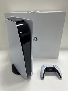 SONY PLAYSTATION 5 825GB GAMES CONSOLE: MODEL NO CFI-1216A (WITH BOX & ALL ACCESSORIES, MINOR COSMETIC IMPERFECTIONS) [JPTM127734] THIS PRODUCT IS FULLY FUNCTIONAL AND IS PART OF OUR PREMIUM TECH AND