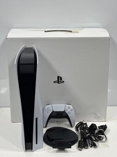 SONY PLAYSTATION 5 825 GB GAMES CONSOLE IN WHITE: MODEL NO CFI-1216A (WITH BOX & ALL ACCESSORIES, SOME COSMETIC MARKS ON CASING) [JPTM127556] THIS PRODUCT IS FULLY FUNCTIONAL AND IS PART OF OUR PREMI