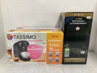 SMART SOLAR 365 SOLAR WHITEHALL LANTERN MAST TO INCLUDE BOSCH TASSIMO HAPPY BUNDLE COFFEE MACHINE: LOCATION - D5