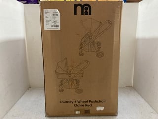 MOTHERCARE JOURNEY 4 WHEEL CHILDRENS PUSHCHAIR IN OCHRE RED - RRP - £299: LOCATION - A5