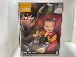 JOIE SPIN 360 GROUP 0/1 CHILDRENS CAR SEAT IN EMBER - RRP - £150: LOCATION - A6