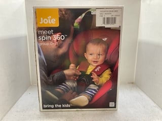 JOIE SPIN 360 GROUP 0/1 CHILDRENS CAR SEAT IN EMBER - RRP - £150: LOCATION - A7