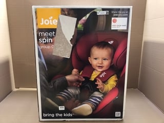 JOIE SPIN 360 GROUP 0/1 CHILDRENS CAR SEAT IN EMBER - RRP - £150: LOCATION - A9