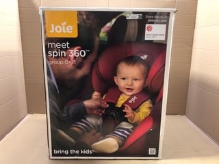 JOIE SPIN 360 GROUP 0/1 CHILDRENS CAR SEAT IN EMBER - RRP - £150: LOCATION - A12