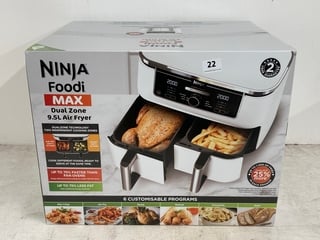 NINJA FOODI MAX DUAL ZONE 9.5L AIR FRYER - RRP - £189: LOCATION - WHITE BOOTH