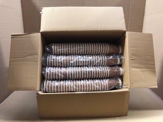 BOX OF 12OZ DOUBLE WALLED BROWN KRAFT CUPS: LOCATION - A13