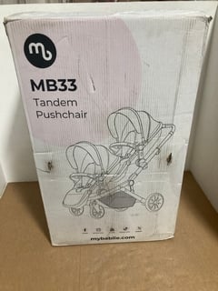 MY BABIIE MB33 TANDEM CHILDRENS PUSHCHAIR - RRP - £399: LOCATION - A18