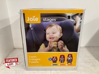 JOIE STAGES GROUP 0/1/2 CHILDRENS CAR SEAT - RRP - £100: LOCATION - WHITE BOOTH