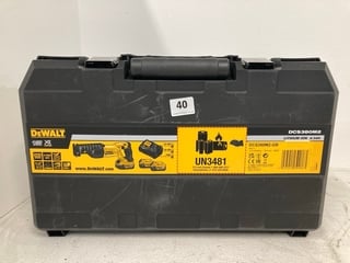 DEWALT 18V RECIPROCATING SAW MODEL: DCS380M2 - RRP - £260: LOCATION - WHITE BOOTH