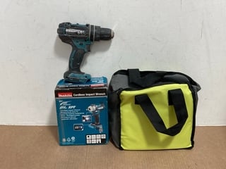 3 X ASSORTED TOOL ITEMS TO INCLUDE MAKITA CORDLESS IMPACT WRENCH: LOCATION - B14