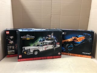 2 X LEGO GHOSTBUSTERS ECTO - 1 CAR BUILD KITS MODEL: 10274 TO INCLUDE LEGO TECHNIC MCLAREN FORMULA ONE CAR BUILD KIT MODEL: 42141 - COMBINED RRP - £491: LOCATION - B11