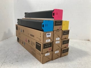 QTY OF ASSORTED COLOUR SHARP TONER CARTRIDGES: LOCATION - B9