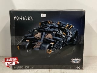 LEGO BATMAN BATMOBILE TUMBLER BUILD KIT MODEL: 76240 - RRP - £170: LOCATION - WHITE BOOTH