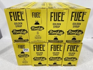 8 X BOXES FUEL GOLDEN SYRUP FLAVOURED PORRIDGE POTS - 8 X 70G BB: 06/25: LOCATION - B7