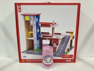 PARK AND PLAY GARAGE PLAY SET TO INCLUDE UNICORN TWISTABLE CRAYONS: LOCATION - B7