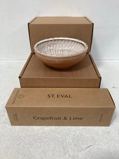 4 X ASSORTED ITEMS TO INCLUDE ST.EVAL GRAPEFRUIT AND LIME REED DIFFUSER: LOCATION - B6