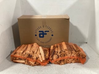 BOX OF READY TO BURN DRIED WOOD PIECES: LOCATION - C4