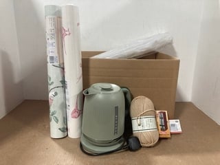 QTY OF ASSORTED ITEMS TO INCLUDE LAURA ASHLEY EAU DE NIL FINE QUALITY WALLPAPER ROLL: LOCATION - C7