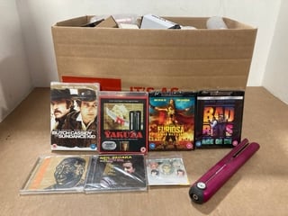 QTY OF ASSORTED ITEMS TO INCLUDE THE YAKUZA DVD , BUTCH CASSIDY AND THE SUNDANCE KID DVD (PLEASE NOTE: 18+YEARS ONLY. ID MAY BE REQUIRED): LOCATION - C8