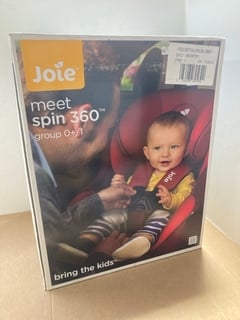 JOIE SPIN 360 GROUP 0/1 CHILDRENS CAR SEAT IN EMBER - RRP - £150: LOCATION - A2