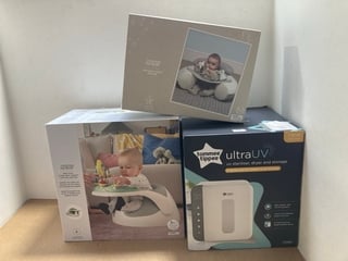 MAMAS AND PAPAS BABY SNUG 2 STAGE FLOOR SUPPORT SEAT WITH PLAY TRAY TO INCLUDE TOMMEE TIPPEE ULTRA UV STERILISER , DRYER AND STORAGE , MAMAS AND PAPAS WISH UPON A CLOUD SIT AND PLAY: LOCATION - A2