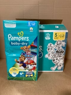 MULTIPACK OF PAMPER PAW PATROL CHILDRENS NAPPIES: LOCATION - C14