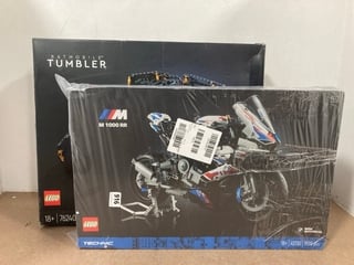 LEGO BATMAN BATMOBILE TUMBLER BUILD KIT MODEL: 76240 TO INCLUDE LEGO TECHNIC BMW M 1000 RR BIKE BUILD KIT MODEL: 42130 - COMBINED RRP - £328: LOCATION - D12