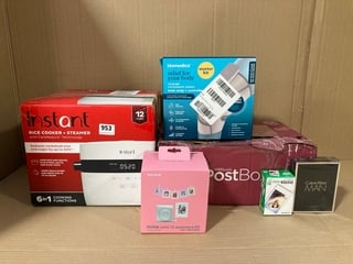 6 X ASSORTED ITEMS TO INCLUDE INSTANT RICE COOKER AND STEAMER: LOCATION - D9