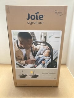 JOIE I - LEVEL RECLINE BABY CAR SEAT IN ECLIPSE - RRP - £195: LOCATION - A4