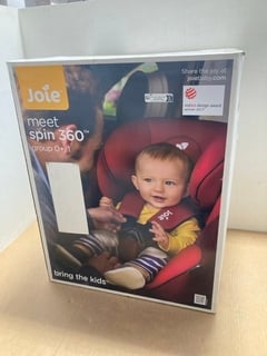 JOIE SPIN 360 GROUP 0/1 CHILDRENS CAR SEAT IN EMBER - RRP - £150: LOCATION - A4