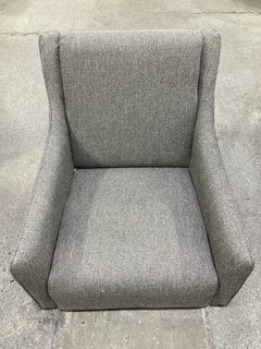 GREY TWEED ARM CHAIR: LOCATION - A4